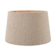 image 1 of 30cm Taupe Boucle Tapered Lampshade Cream