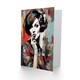 image 2 of Femme Fatale Portrait Floral Fashion Vibrant Birthday Card