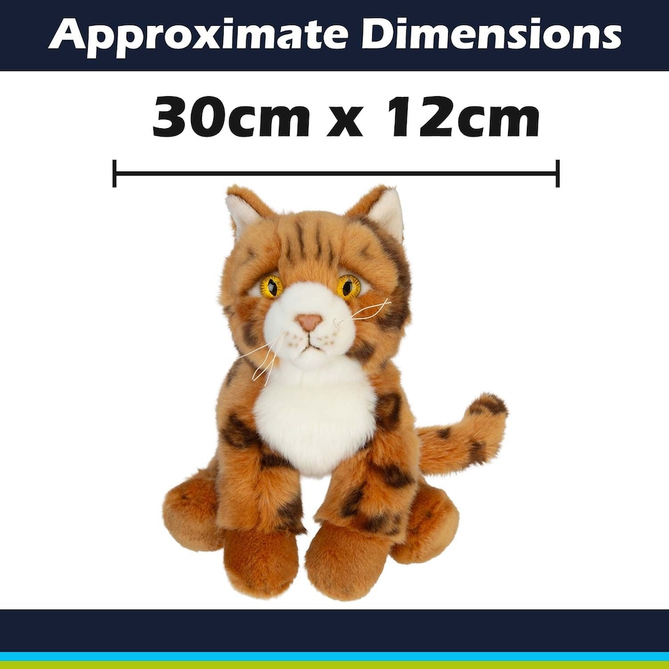 image 1 of PMS Bengal Cat Soft Toy Premium Quality Orange - 30cm x 12cm