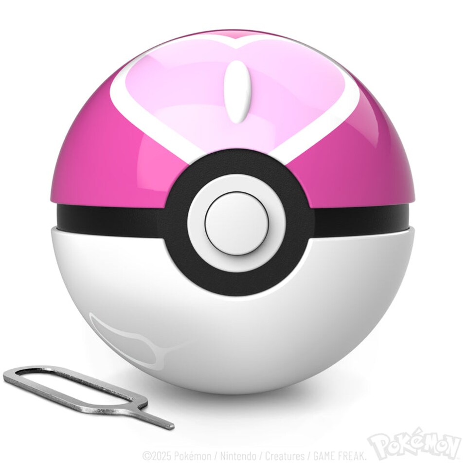 image 1 of Pokémon Die-Cast Mini Love Ball Replica | Pink