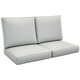 image 1 of Outsunny 2 Seater Outdoor Seat Cushions, Water Repellent Seat Pads with Backrest 