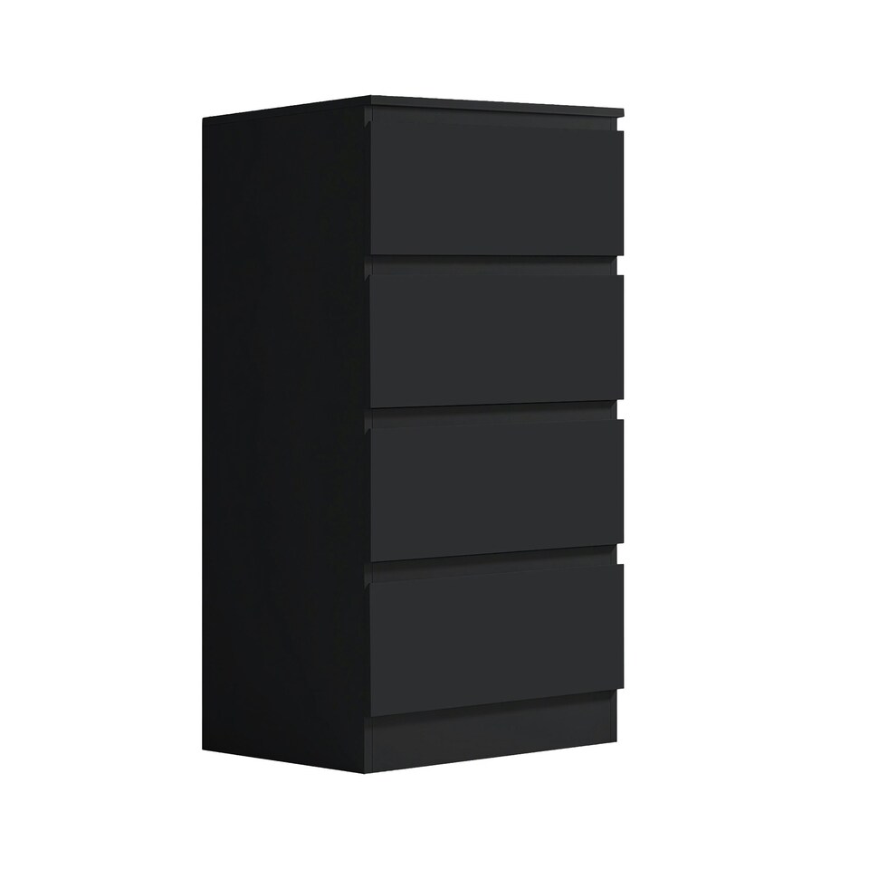 image 1 of FWStyle Stora 4 Drawer Chest of Drawers - Matt Black