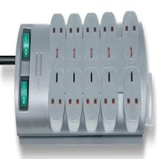 BRENNENSTUHL - Primera Line 10 Way Switched Extension Lead, 2m Grey