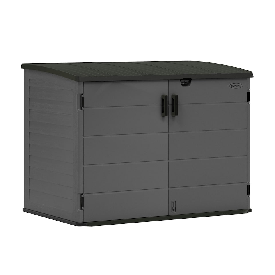 image 1 of Suncast Moda Stow-Away Large Store - Peppercorn Grey | Grey