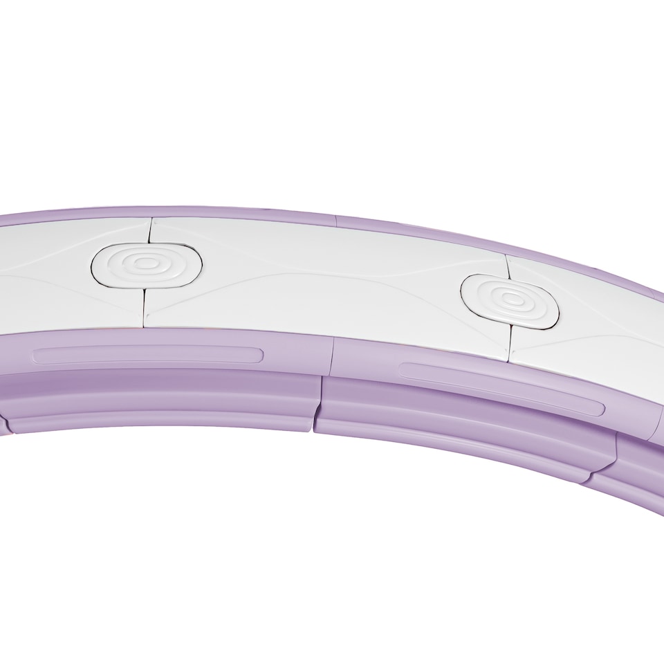 image 1 of SPORTNOW Smart Weighted Hula Hoop with 16 Detachable Knots, Purple