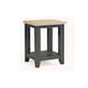 image 3 of Classic Rustic Dark Grey Lamp Table | Grey | Grey