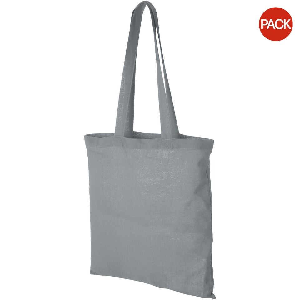 Bullet Carolina Cotton Tote (Pack Of 2) - Grey - 38 x 42 cm | Grey