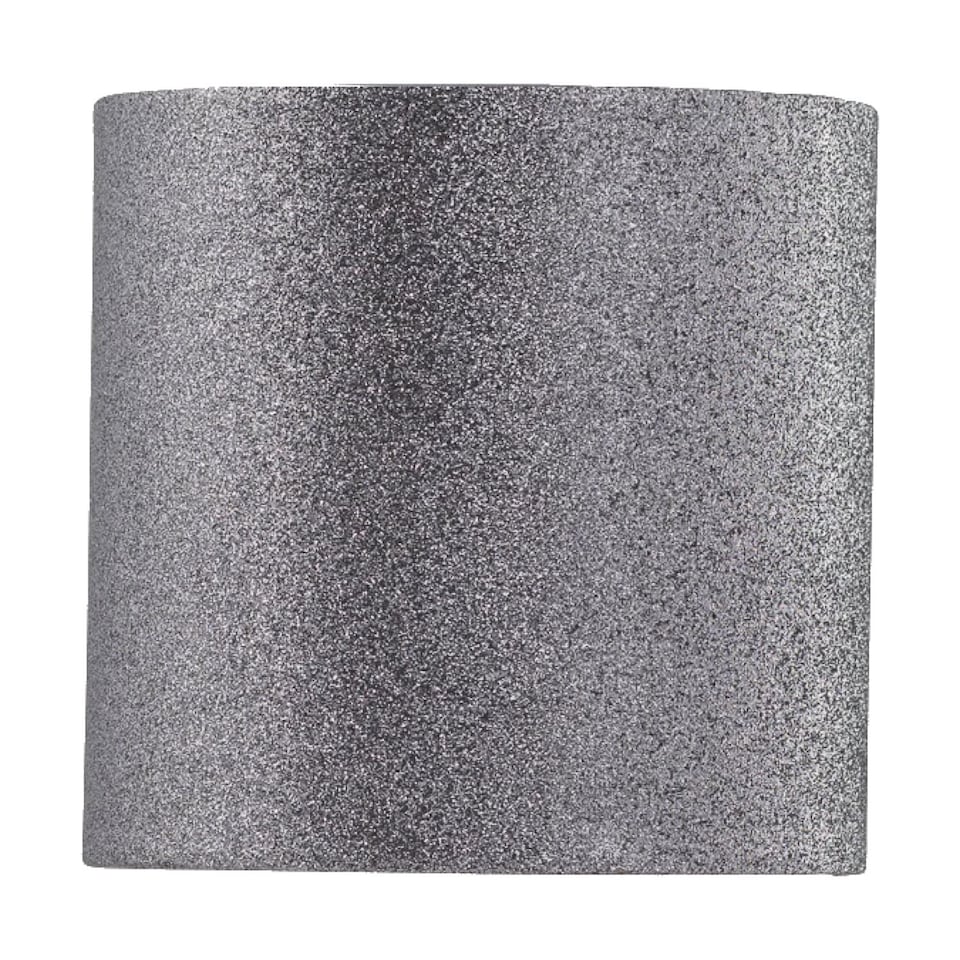 image 1 of Chrome Stick Table Lamp with Grey Glitter Shade | Chrome | Grey | Medium | 1