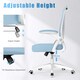 image 6 of Rattantree Ergonomic Office Chair with Flip Up Armrests & Lumbar Support