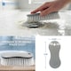 image 7 of Multi Surface Scrub Brushes Stiff Bristle Hand Brush for Floors, Carpets, Kitchen & Bathroom - Pack of 3 | Grey