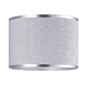 image 1 of Modern and Designer Mini Diamond Silver Glitter Fabric Lamp Shade 25cm Wide | Silver