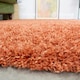 image 4 of KUKOON Terracotta Deep Pile Shaggy Living Room Area Rug 200cm x 290cm