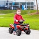image 2 of HOMCOM 6V Kids Electric Ride on Car Toddlers Quad Bike All Terrain Vehicle Toy With Music for 18-36 months Red