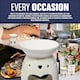 image 6 of Set Of 2 Wax Melt Burner Ceramic Essential Oil Burners Decor Pattern Scented Diffuser Warmer