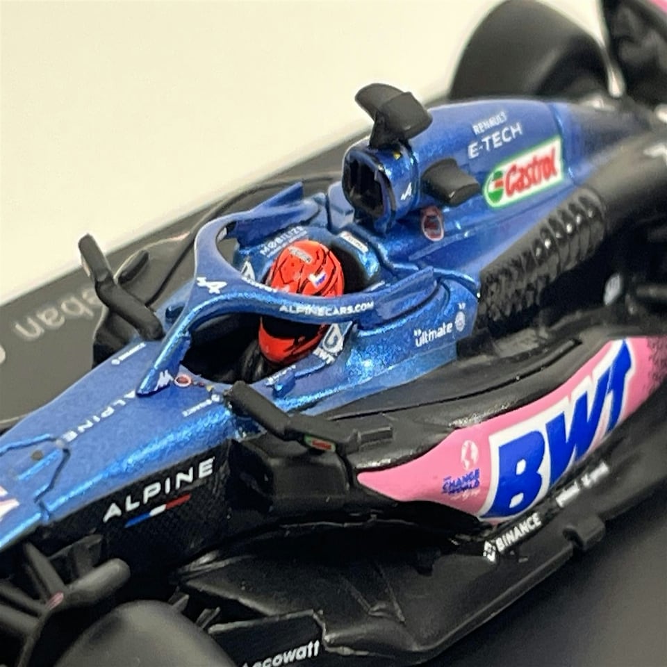 image 1 of Esteban Ocon Alpine A523 BWT Alpine F1 Team 3rd Monaco GP 2023 1:64 Spark Y284