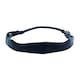 image 2 of Collegiate Leather Mono Crown Headpiece - Black - Cob