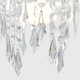 image 4 of ValueLights Pair Silver Ceiling Shade Acrylic Crystal Droplets | Chrome