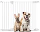 image 1 of Bettacare SafeStep Dog Gate, White, 124cm - 131cm, Extra Low Walkthough, 81cm Extra Wide Doorway, Extra Wide Pet Gate | White