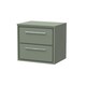 image 1 of Balterley Framed Design Wall Hung 2 Drawer Vanity with Worktop | Green | Reed Green | 557 x 605 x 460mm