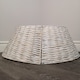 image 2 of 48/70cm Samuel Alexander KD Willow Christmas Tree Skirt Wicker Rattan- Large White Wash