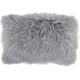 image 3 of SNUGRUGS Mongolian Sheepskin Cushion - Rectangular - 30cm x 50cm White | 30cmx50cm