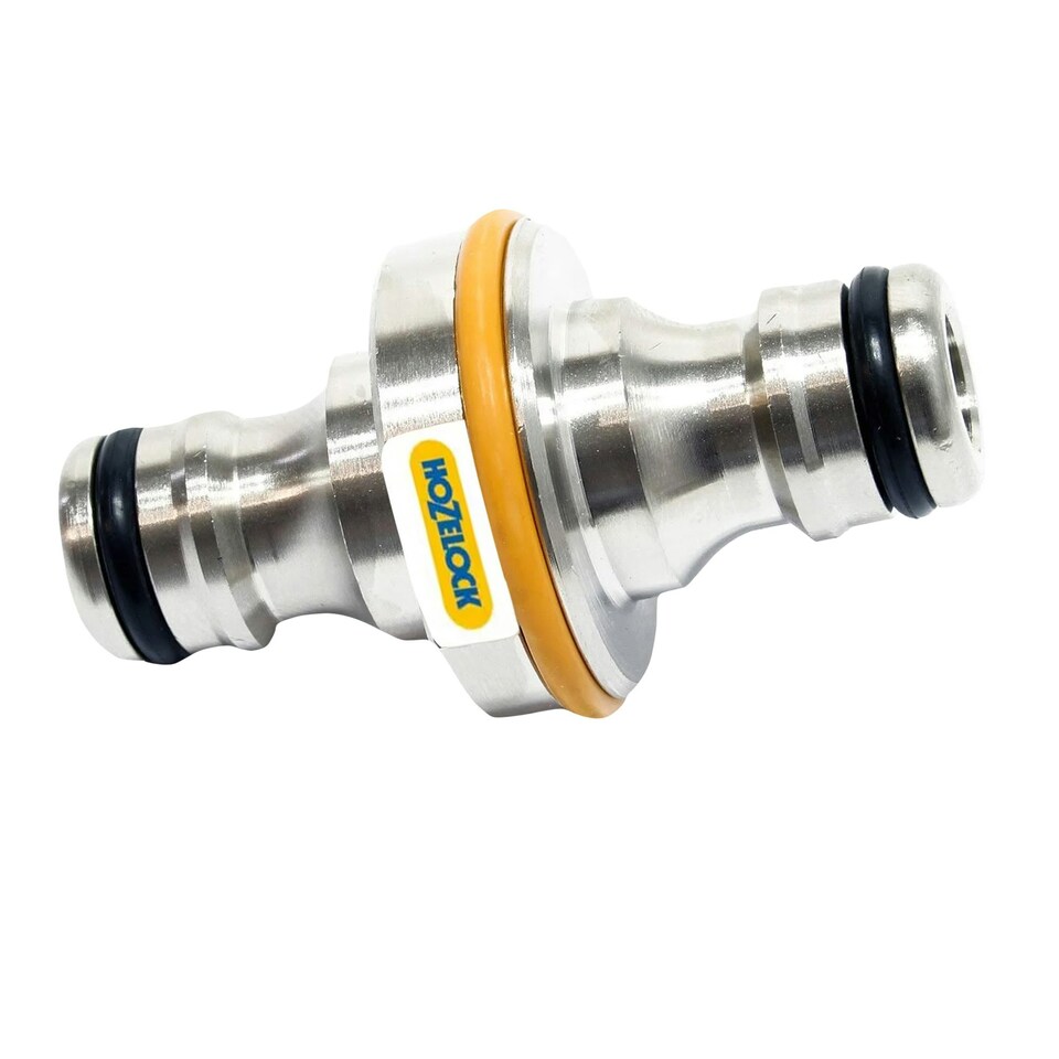 image 1 of Hozelock Pro Double Male Hose Connector - Silver - One Size