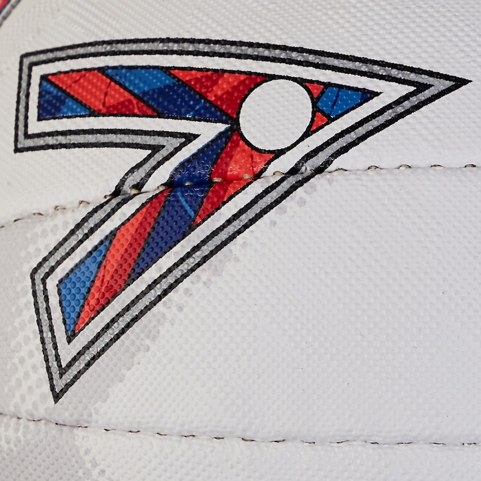 image 1 of Mitre Shooter Match Netball | Great Grip | Durable Design, White/Red/Blue, 5