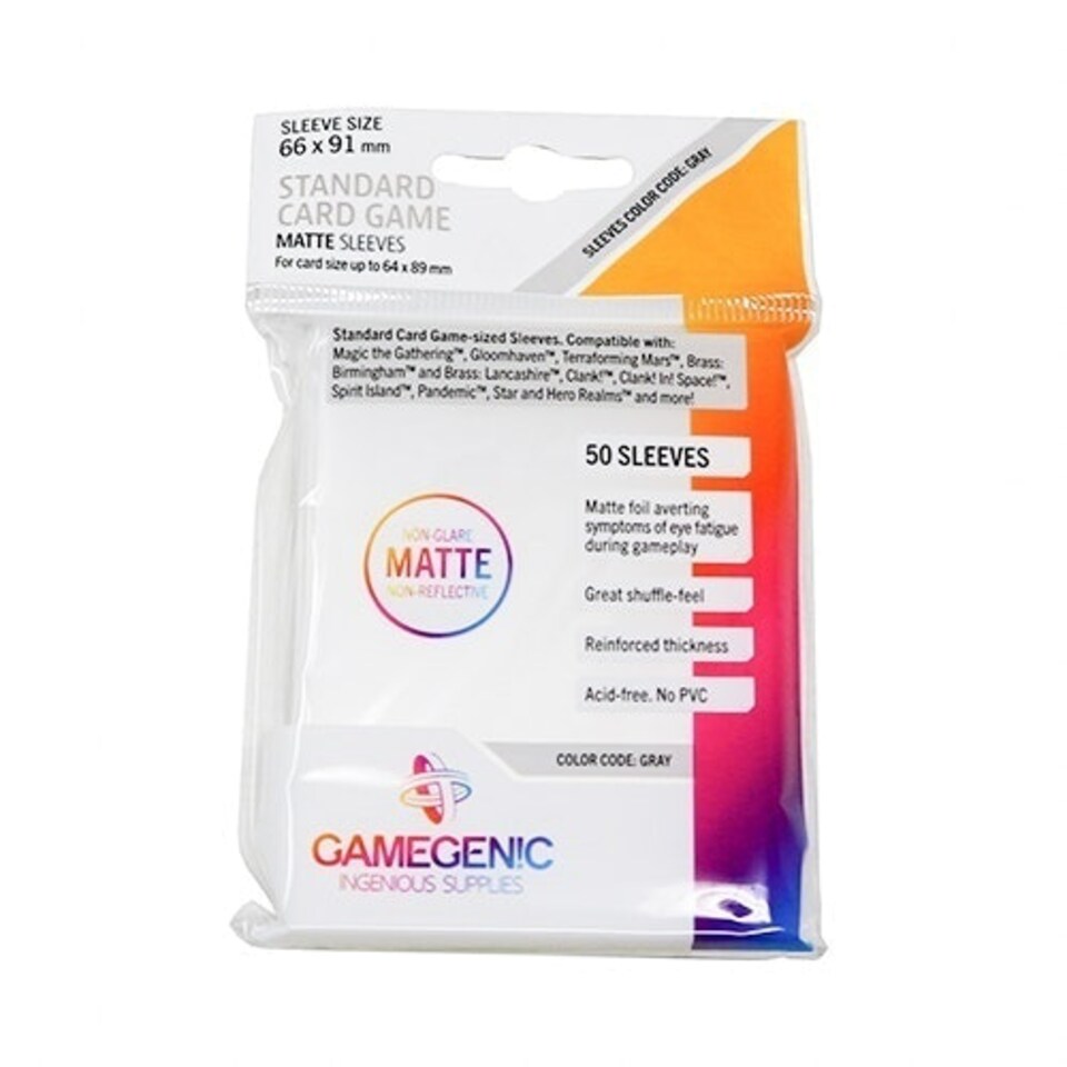 image 1 of Gamegenic - Matte Standard Card Game Sleeves (50)