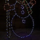 image 7 of 1m x 78cm Light up Standing Christmas Snowman with 390 Multi-Coloured LEDs