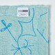 image 5 of Homescapes Blue Damask Cotton Bath Mat