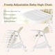 image 7 of COSTWAY Folding Baby High Chair Convertible Dining Chair Portable Highchair-Beige