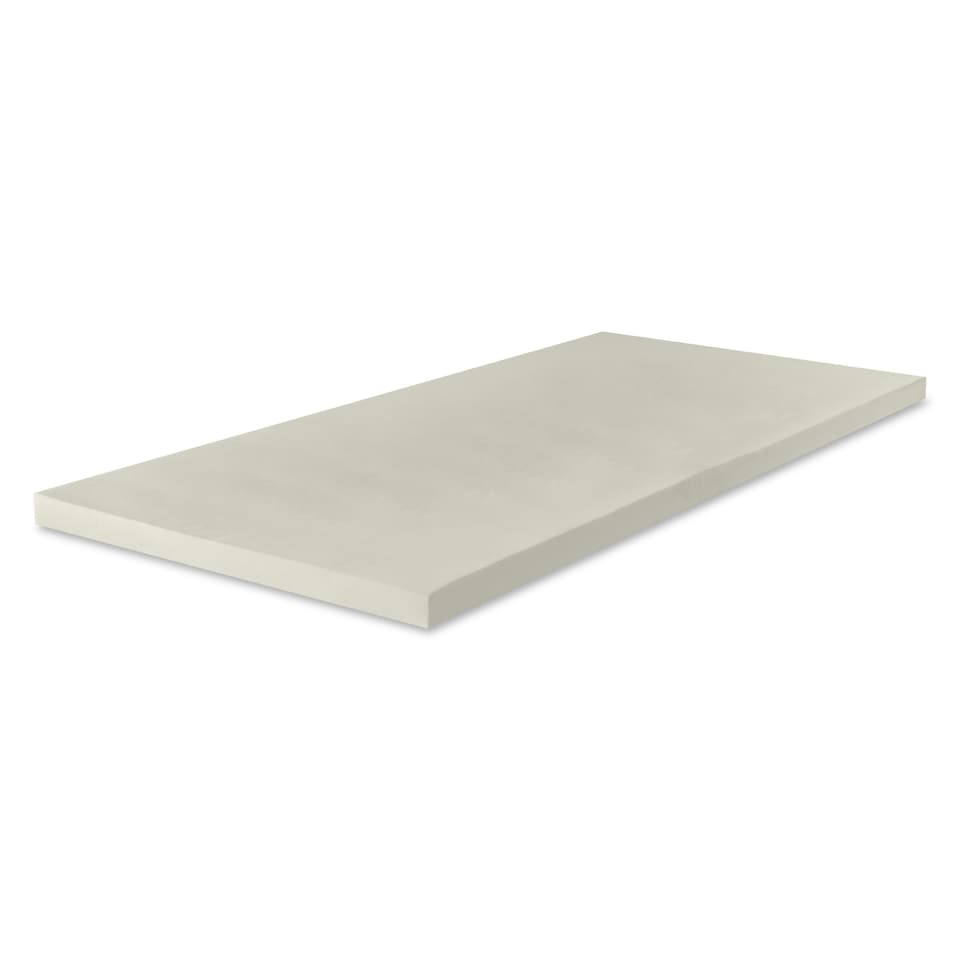 image 1 of Memory Foam Mattress Topper - 1 Inch Deep, Pressure-Relieving Comfort | Yellow