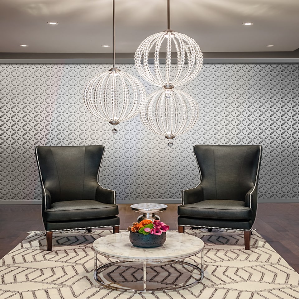 image 1 of Oberlin LED 2 Light Medium Spherical Ceiling Pendant Satin Nickel