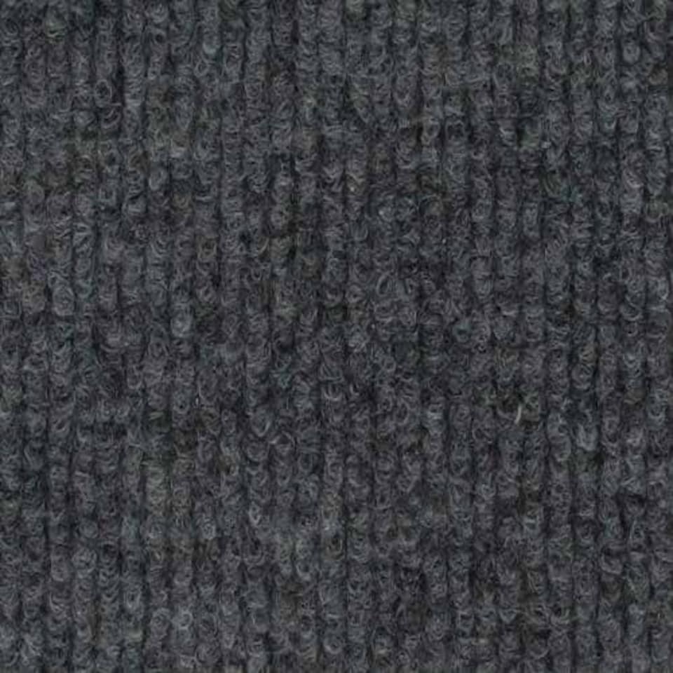 image 1 of 10 Metres Exhibition Quality Ribbed Heavy Duty Anthracite Grey Carpet Runner 2 Metres Wide