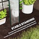 image 7 of Outsunny 3 Tier Lean-to Mini Greenhouse with Plastic Cover, Clear
