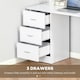 image 5 of HOMCOM 120cm Computer Desk PC Table Workstation with 3 Shelf & Drawers