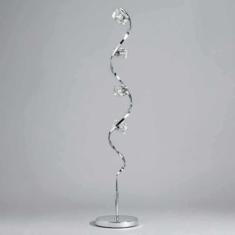 image 1 of BHS Bella Floor Lamp, Silver