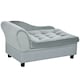 image 1 of PawHut Pet Sofa Dog Chair Cat Couch w/ Storage, Cushion - Light Grey