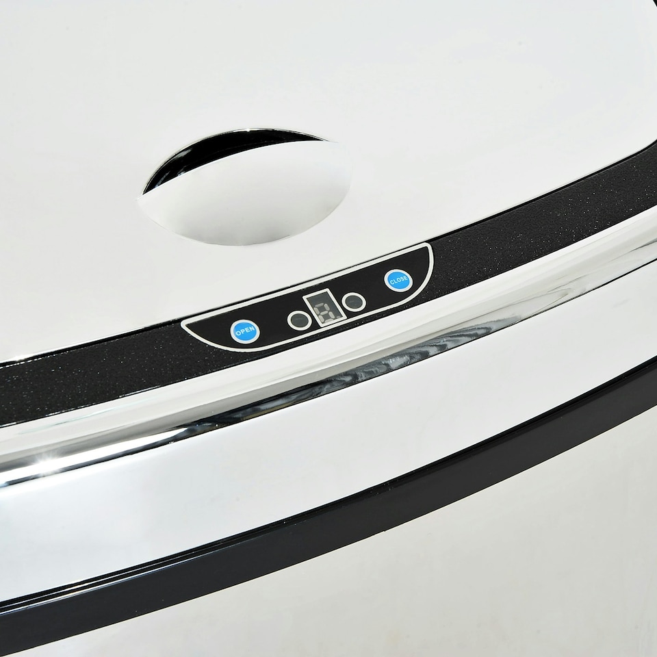 image 1 of HOMCOM 68L Sensor Dustbin Stainless Steel Automatic Kitchen Waste Bin Silver Silver