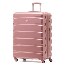 Flight Knight 29" Extra Large Suitcase – 20kg Capacity Hard Shell Check-In Luggage with 4 Wheels  100+ Airlines Approved: Ryanair, EasyJet, Jet2, Wizz Air, BA Pink | Rose Gloss | Large