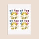 image 3 of What Will it Bee Gender Reveal Square Stickers 95mm - Sheet of 4