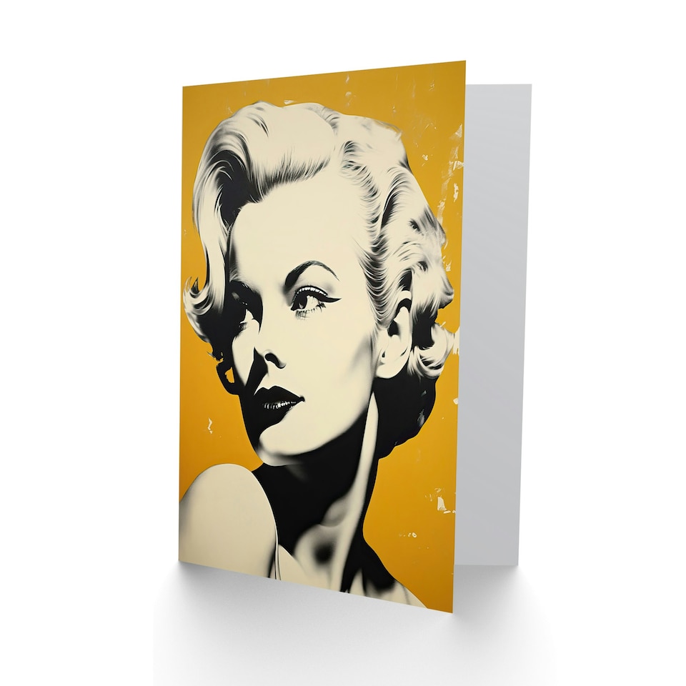 image 1 of Hollywood Star Fashion Icon Retro Chic Birthday For Her Card