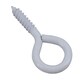 image 3 of Screw Eye Hooks Fasteners Picture Curtain Hanger 8mm Hook 30mm Length 28pc