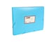 image 5 of Pack of 5 Pastel Blue A4 Elastic Closure Box Files