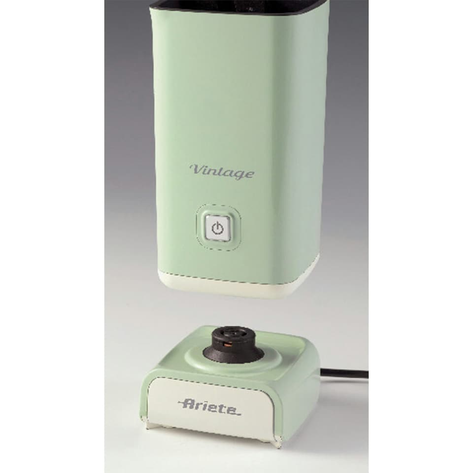 image 1 of Ariete Vintage Style Milk Frother, Easy Pour Spout, Easy Clean, 2878/04, Green