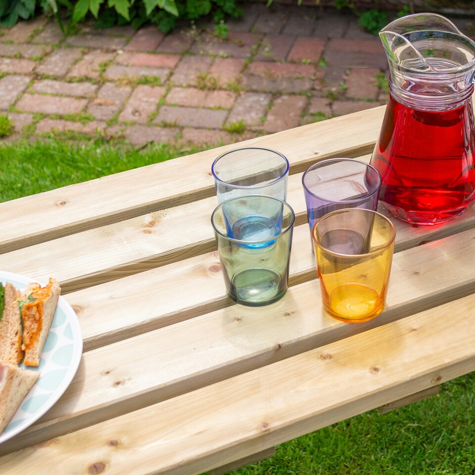image 1 of Rowlinson Traditional Timber Picnic Table 1.5m Brown