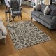 image 2 of Striped egyptian theme with ethnic and tribal motifs (Rug) Multi | Medium: 80x150cm