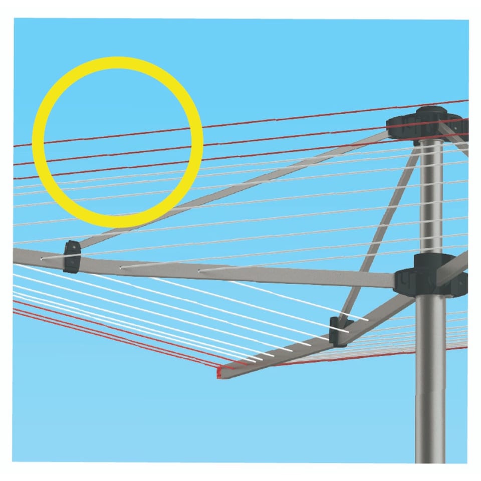 image 1 of Hills Supadry Hoist Rotary Dryer 4 Arm 60 Metre