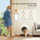 image 5 of PawHut 80L Self Cleaning Cat Litter Tray with APP Control Safety Protection White | One Size