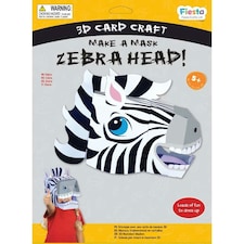 Zebra 3D Mask Card Craft